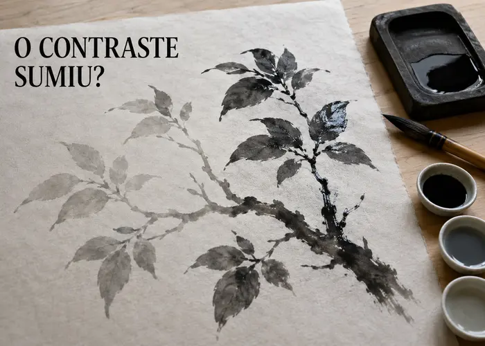 Nanquim seca claro no sumi-ê? Como manter o contraste